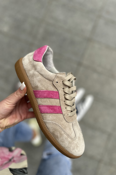 Adidasy alaSamba beż/fuksja