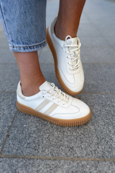 Sneakersy alaSamba biały/ beż 9