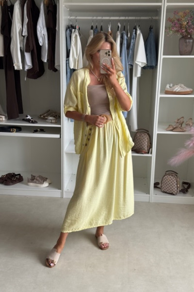 Lniana koszula oversize haft 2