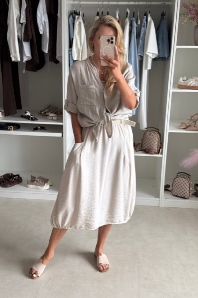 Lniana koszula oversize haft 4