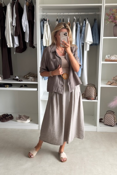 Lniana koszula oversize fango 7