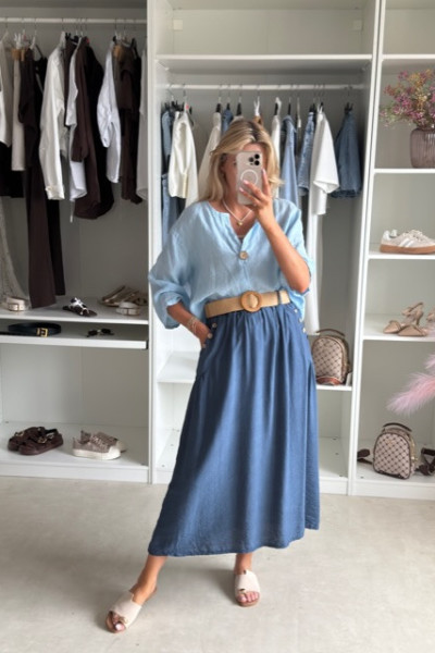 Spódnica MIDI styl boho 6