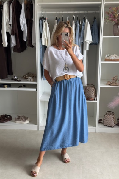 Spódnica MIDI styl boho 1