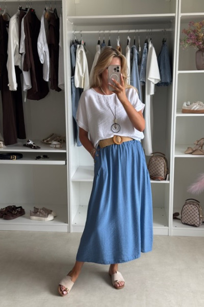 Spódnica MIDI styl boho 5