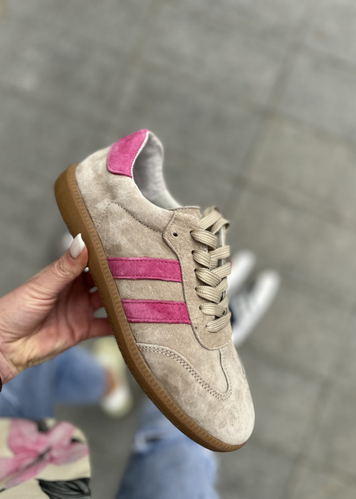 Adidasy alaSamba beż/fuksja