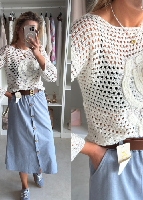 Sweter ażurowy