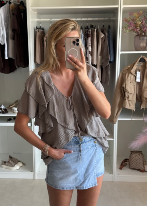 Bluzka boho bawełna