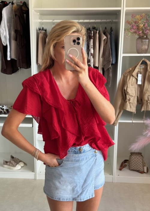 Bluzka boho bawełna