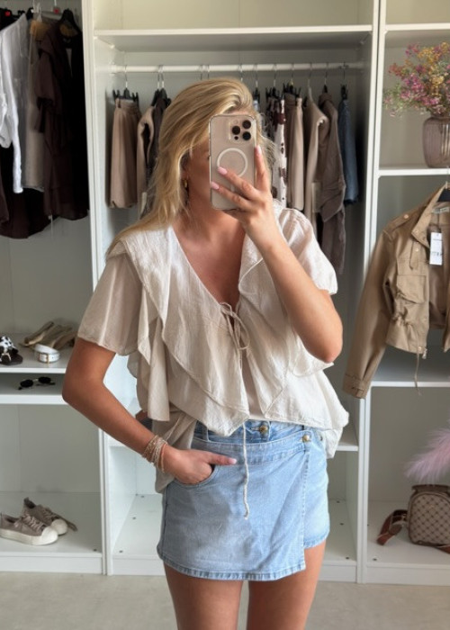 Bluzka boho bawełna